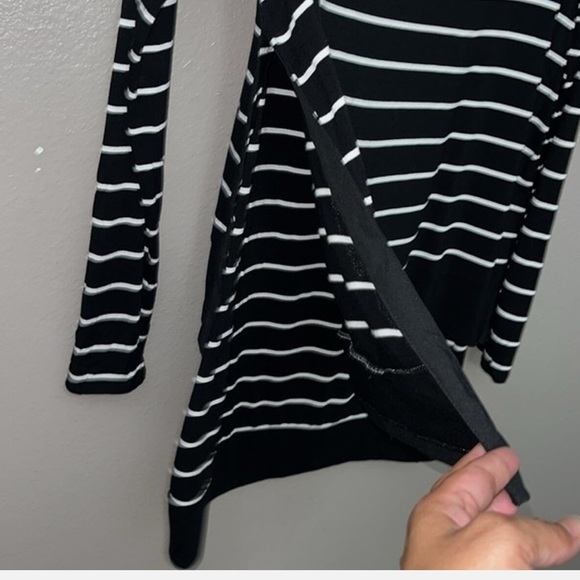 WHBM WHITE HOUSE BLACK MARKET Double Layer Long Sleeve Tunic Dress XS - Picture 9 of 14